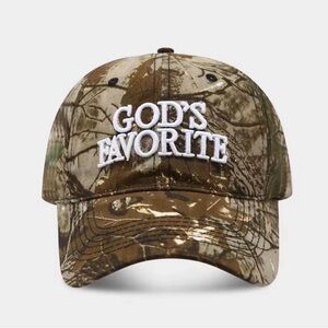 Camo God's Favorite Embroidered Cap